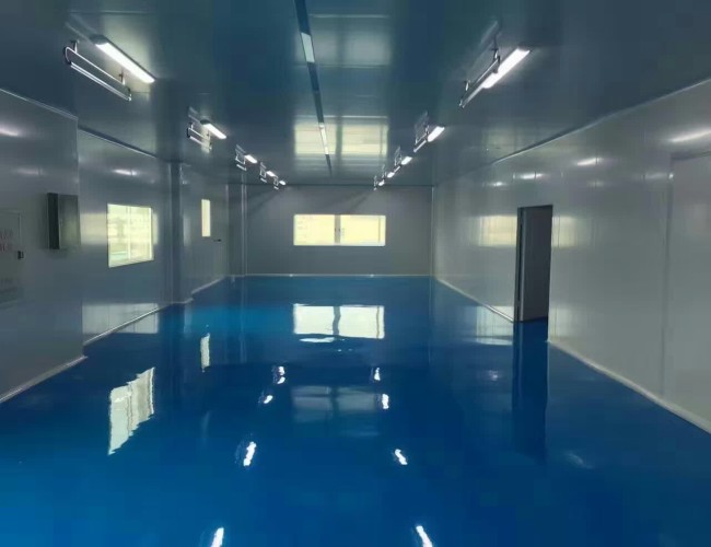 食品車間凈化工程墻頂?shù)孛娴氖┕ず蟪善穲D 食品車間凈化工程墻頂?shù)孛娴氖┕ず蟪善穲D